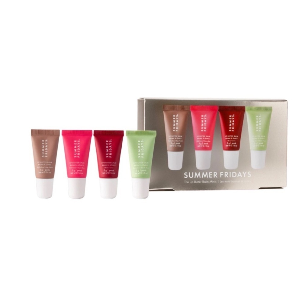 Summer Fridays Mini Lip Butter Balm Set 4pcs Holiday Edition